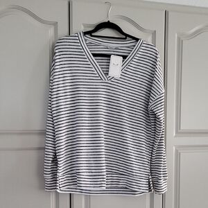 Dex Monochrome Striped Tee